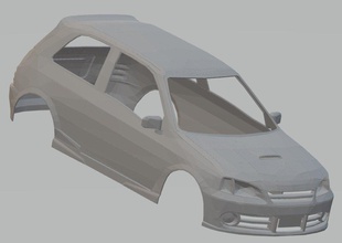 toyota starlet glanza printable body car 3d print model in automotive 3dexport shell rc radio control tamiya slot scalextric miniz 3d print model - Mito3D