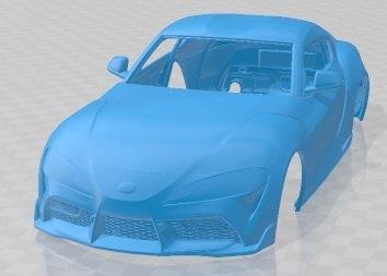 toyota supra 2020 imprimible cuerpo coche vehiculo automotor espacio scalextric Tamiya rc miniz pasatiempo micro fundido presión 3d print model - Mito3D