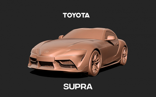 toyota supra   toys toyota supra gr 2019 2020 2021 2022 mkv a90 fast sport japanese japan coupe gen gt detailed realistic ray interior  3d print model - Mito3D