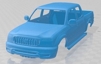 toyota tacoma doble taxi limitado 2001 imprimible cuerpo coche vehiculo 3d impresión modelo in automotor 3dexport espacio scalextric tamiya rc miniz pasatiempo micro 3d print model - Mito3D