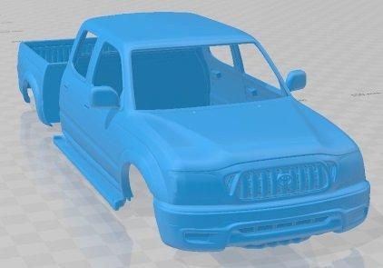 toyota tacoma double cab limited v2 2001 automotive slot scalextric tamiya rc miniz hobby micro 3d print model - Mito3D