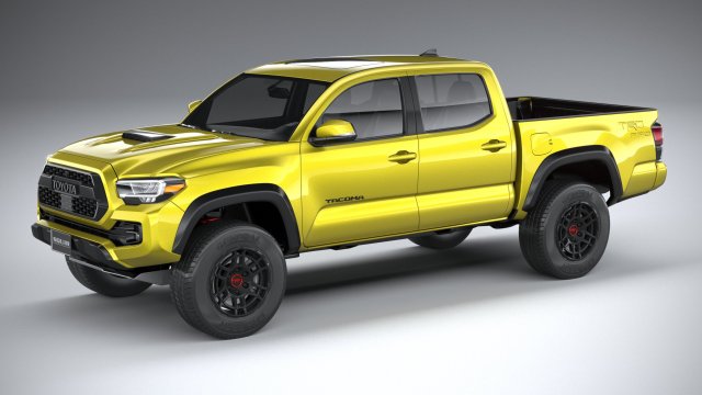 toyota tacoma trd pro 2022 3d model in suv 3dexport 2021 2023 2024 2025 heavyduty japan 4x4 asian pickup car duty heavy offroad 3D print model - Mito3D