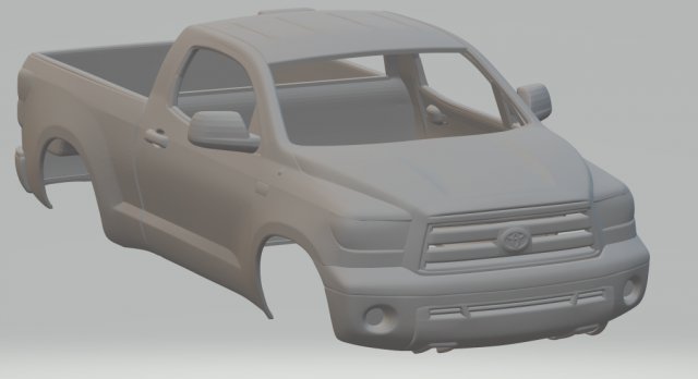 toyota tundra 11 3d print model in vehicle 3dexport diecast slot-car slotcar slot car hot hotwheels rc rcmodel tacoma hilux pick pickup truck 3D print model - Mito3D