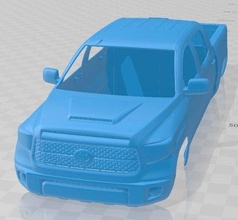 toyota toundra trd 2018 imprimable corps voiture 3d impression modèle in automobile 3dexport fente scalextric tamiya rc miniz loisir micro robot d'exploration 3d print model - Mito3D