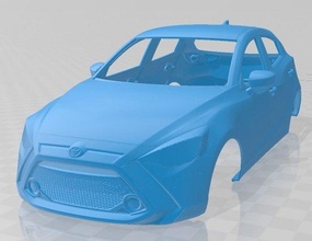 toyota yaris us 2020 printable body car 3d print model in automotive 3dexport slot scalextric tamiya rc miniz hobby micro 3d print model - Mito3D