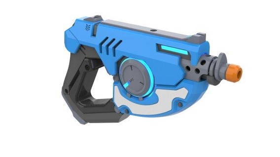 tracer blaster punk skin - overwatch - printable - stl files  toys 3d digital stl printable toy craft diy cannon cosplay video game hobby-diy pulse pistol blaster punk skin tracer overwatch  3d print model - Mito3D