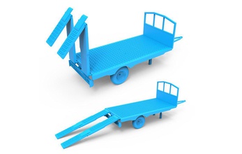 el remolque vehículo coche de automóviles camión la cabina rc rueda los neumáticos tractor imprimible tierra industrial pesado 3d print model - Mito3D