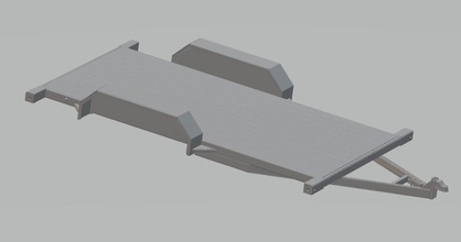 trailer - remolque printable 3d print model in automotive 3dexport slot scalextric tamiya rc 1-10 1-12 1-14 1-24 1-32 3d print model - Mito3D