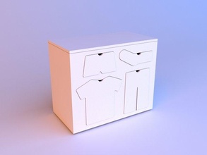 ausbildung holz kommode 3d modell haushalt artikel 3dexport möbel innere design zimmer schlafzimmer lager behalten haus hölzern möblierung kabinett schrank skandinavisch schließfach sortierung 3d print model - Mito3D