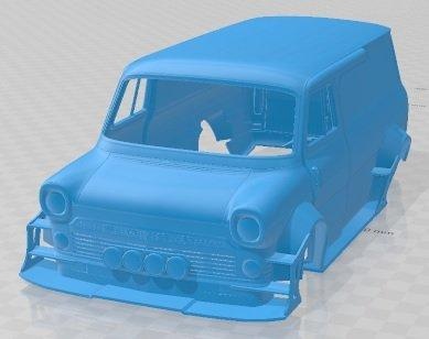 tránsito 1969 carrera imprimible camioneta 3d impresión modelo automotor espacio scalextric Tamiya rc miniz pasatiempo micro 3d print model - Mito3D