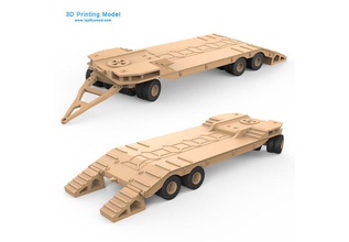 transporta p32 3d printing model print in automotive 3dexport vehicle trailer car automobile truck cabin rc wheel tire tractor printable land industrial heavy army military tank 3d print model - Mito3D