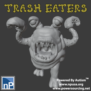 trash eater - otyugh free game accessories dnd dungeons dragons monster creature pathfinder rpg 3d print model - Mito3D