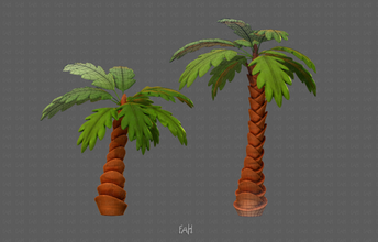 trees cartoon v06 3d model in tree 3dexport leaf plant trunk nature lowpoly forest wood bark bush planetree root game animation environment vegetation landscape palm 3d print model - Mito3D