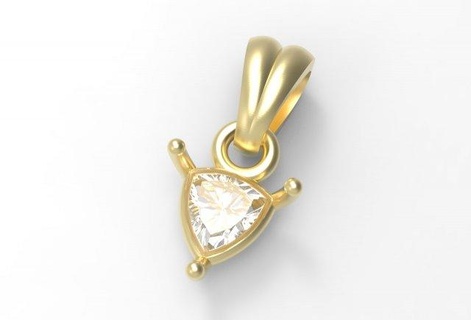 trillion pendant 5mm 3d print model pendants jewelry necklace pairable human lovers ornaments symbol love valentine gift masculine feminine juhannproduct trilion gem 3d print model - Mito3D