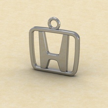 trinket honda free 3d print model in pendants 3dexport stl 3dm ring gold silver cnc prototyping printable jewellery gem obj 3d print model - Mito3D