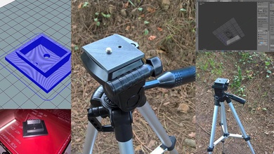 tripod tabak 3d yazdır model in 3dexport kamera refleks nikon 3d print model - Mito3D