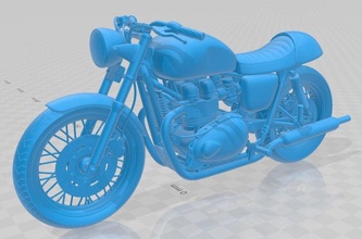 zafer bonneville kafe yarışçı yazdırılabilir motosiklet 3d yazdır model in otomotiv 3dexport yuva ölçülü tamiya rc miniz hobi mikro 3d print model - Mito3D