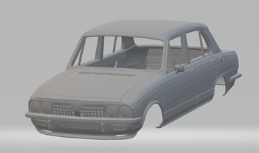 triumph dolomite sprint printable body car 3d print model in automotive 3dexport slot scalextric tamiya rc 3d print model - Mito3D