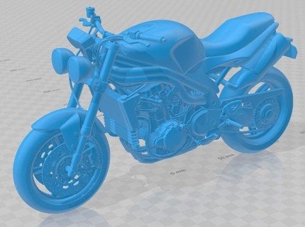 triunfo velocidad triple 2008 imprimible moto automotor pasatiempo micro escala bicicleta motocicleta 3d print model - Mito3D