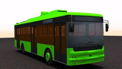 trolleybus Bogdan t70110 version véhicule autobus chariot ua royaume uni Ukraine ville Publique transport t701 poly 3d print model - Mito3D