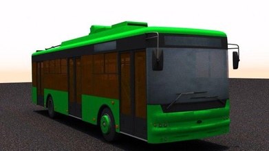 trolleybus bogdan t70110 3d model in bus 3dexport vehicle trolley ua ukr ukraine city public transport t701 3d print model - Mito3D