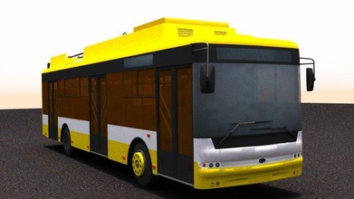 troleybüs bogdan t70117 3d model in otobüs 3dexport araç tramvay ua ukr ukrayna kent halka açık ulaşım t701 3d print model - Mito3D