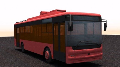 trolleybus bogdan t70120 - version vehicle bus trolley ua ukr ukraine city public transport poly 3d print model - Mito3D