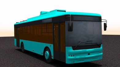 trolleybus bogdan t70120 vehicle bus trolley ua ukr ukraine city public transport t701 3d print model - Mito3D