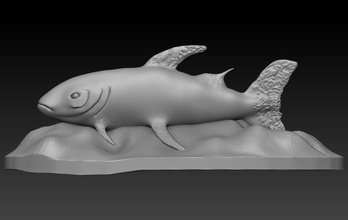 alabalık 3d yazdır model in hayvanlar 3dexport balık hayvanat bahçesi deniz yaşamı 3dprinter 3dprinted 3dprinting 3dprint 3d print model - Mito3D