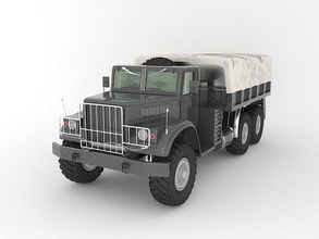 truck 3d model in 3dexport car vechline transport big cars military 3d print model - Mito3D