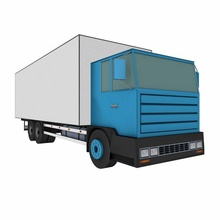 camion scatola 3d modello in 3dexport trailer spedizione logistica consegna merci elettronica silhouette pacchetto trasporto veicolo macchina 3d print model - Mito3D