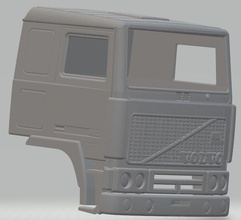 volvo f10 imprimível corpo táxi 3d impressão modelo in automotivo 3dexport rc fenda escalextrico tamiya miniz passatempo micro 3d print model - Mito3D