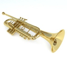 trompette laiton instrument orchestre bande vent cuivre jazz solo klaxon classique musical musique jouer loisir passe temps yafaray 3d print model - Mito3D