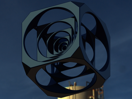kesilmiş Çeviriciler küp matematiksel Sanat platonik arşimet katılar düzenli üniforma boyutları Arşimet Mısırlılar Katalanca elementler tasarım şekil Kutu delikler geometrik geometri modern 3d print model - Mito3D