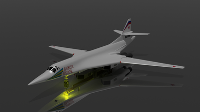 tu 160 gratuito aereo aeromobili velocità militare aviazione Jet bombardiere tu 160 tu 160 3d print model - Mito3D
