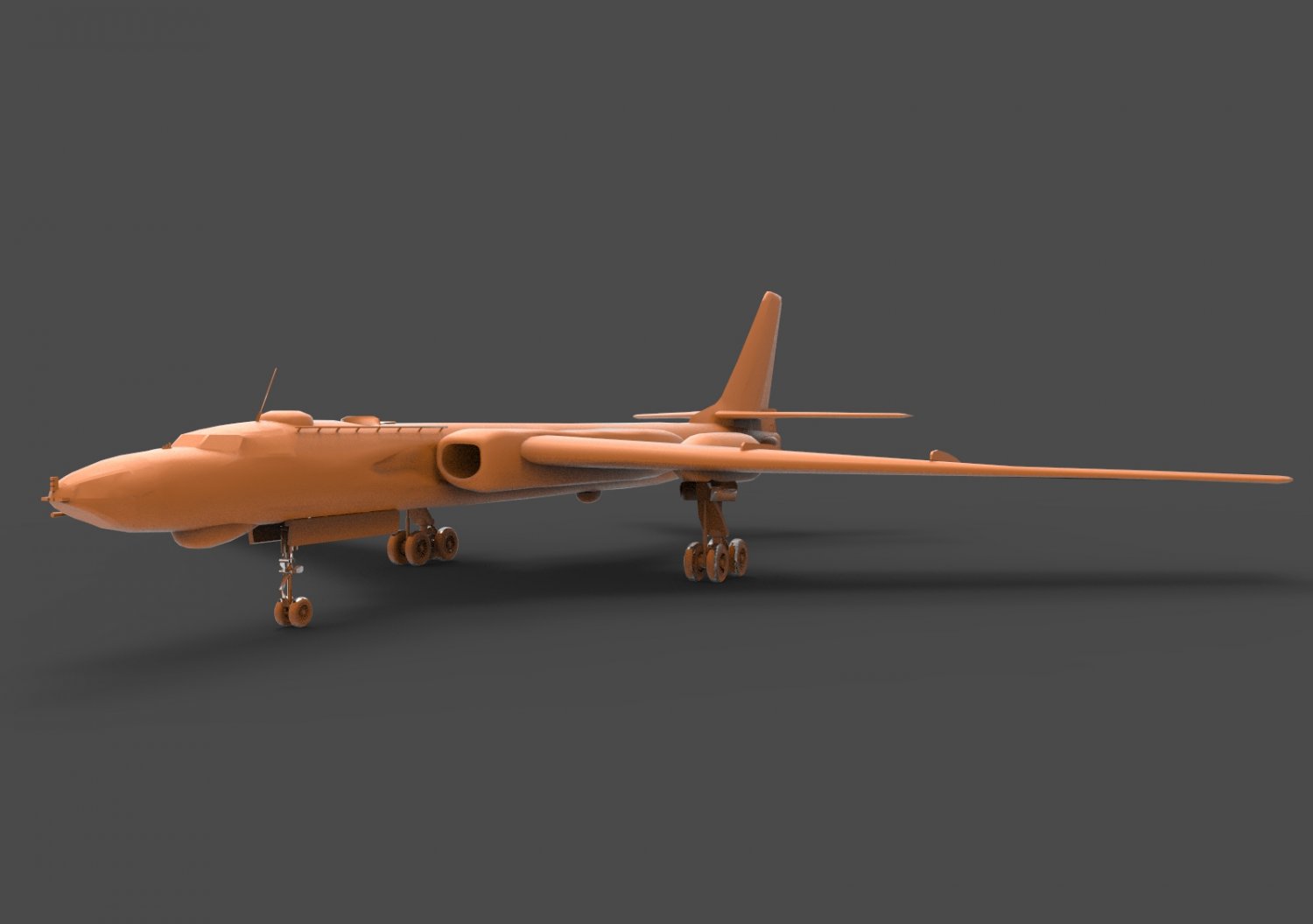 tu16 3d impressão modelo in veículo 3dexport h6 xian h 6 h6k 6k chinês bombardeiro china plaaf ar força greve ataque bombear aeronave jato tupolev 16 texugo 3D print model - Mito3D