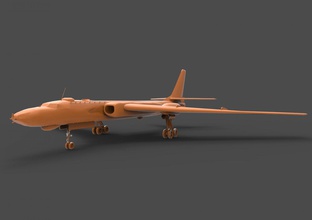 tu16 3d yazdır model in araç 3dexport h6 xian h 6 h6k 6k çince bombacı çin plaaf hava güç vuruş saldırı bomba uçak jet tupolev tu 16 porsuk 3d print model - Mito3D