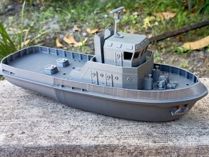 rebocador miniatura 3d impressão modelo in veículo 3dexport navio pobre 3d print model - Mito3D
