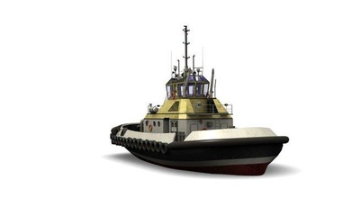 rimorchiatore 3d modello in trasporto 3dexport nave moto d'acqua industriale barca mare 3d print model - Mito3D
