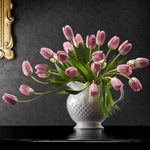 tulipa 6 3d modelo in decoração 3dexport flor floers vaso panela talheres 3d print model - Mito3D