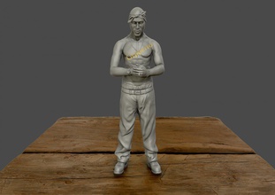 tupac shakur 3d sculpture print model in 3dexport 2pac art figurines human makaveli miniatures printable rafsanjani sculptures statue 3d print model - Mito3D
