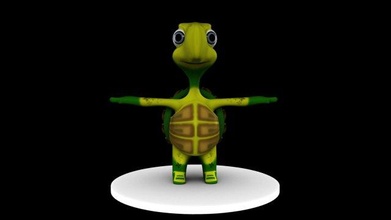 turtle3dmodel kaplumbağa 3d 3dmodel hayvan karikatür deniz karakter 3d print model - Mito3D