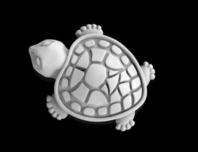 tartaruga réptil 3d impressão impressora animal bebê miniaturas 3d print model - Mito3D