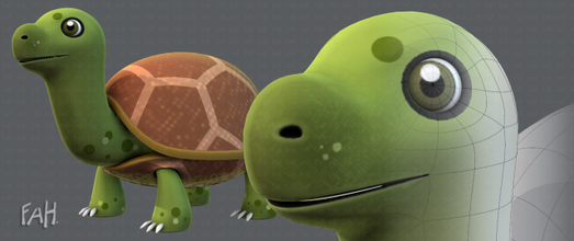 tartaruga v01 anatomia animale animali animazione base basemesh corpo cartone animato carattere gioco lowpoly uovo maglia domestico realistico selvaggio fauna selvatica zoo mare 3d print model - Mito3D