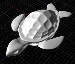 kaplumbağa 3d yazdır model in yüzükler 3dexport hayvan figürinler balık orman ada minyatürler doğa okyanus sürüngen deniz köpekbalığı kalamar hayvanat bahçesi 3d print model - Mito3D
