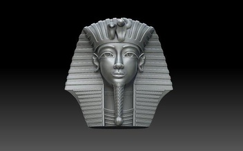 Tutankhamun giriş kral Tutankhamon tutankhamunlar heykel Sanat baş 3d print model - Mito3D