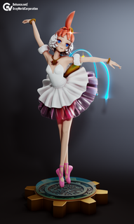 tutu Princesa criança anime bailarina balé dançarino 3d print model - Mito3D