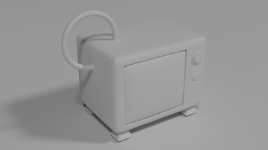 tv llavero bonita miniatura 3d print model - Mito3D