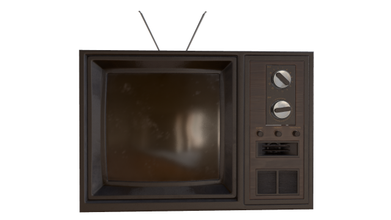 tv altes Fernsehen retro 3d print model - Mito3D
