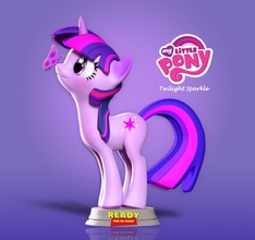 twilight sparkle - pony 3d print model in animals 3dexport horse cartoon statue 3dprinting kid 3d print model - Mito3D